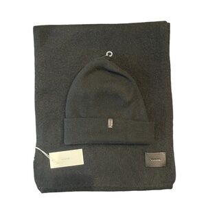 BNWT Vince Black Scarf & Beanie